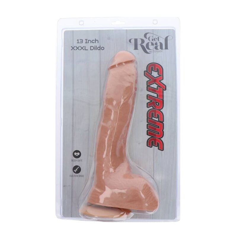 GET REAL - EXTREME XXXL DILDO 34 CM SKIN - Kink&Play