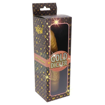 GET REAL - GOLD DICKER ORIGINAL VIBRATOR GOLD - Kink&Play