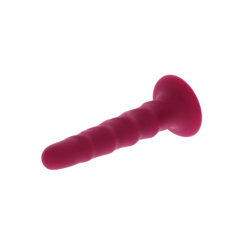 GET REAL - RIBBED DONG 12 CM RED - Kink&Play