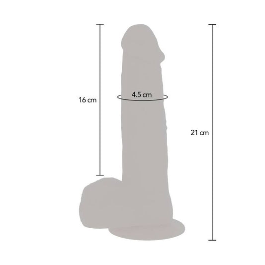 GET REAL - ROTATING BEADS VIBRATING DILDO SKIN - Kink&Play