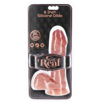 GET REAL - SILICONE DILDO 20,5 CM W BALLS SKIN - Kink&Play
