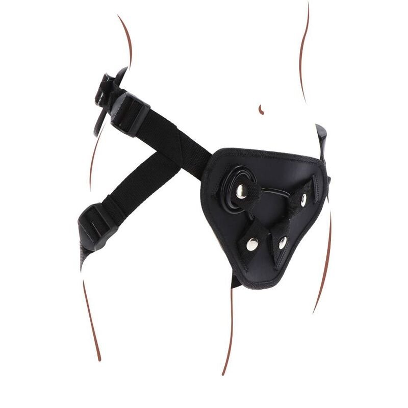 GET REAL - STRAP - ON DELUXE HARNESS BLACK - Kink&Play