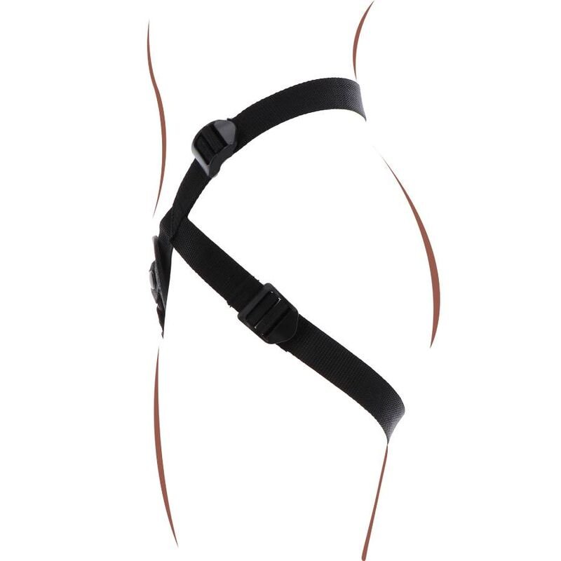 GET REAL - STRAP - ON PLEASURE HARNESS BLACK - Kink&Play
