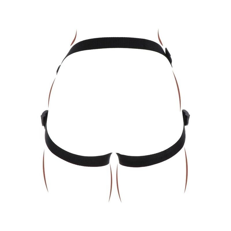 GET REAL - STRAP - ON PLEASURE HARNESS BLACK - Kink&Play