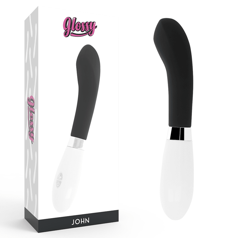 GLOSSY - JOHN VIBRATOR BLACK - Kink&Play