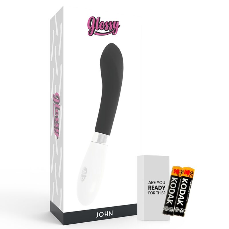 GLOSSY - JOHN VIBRATOR BLACK - Kink&Play
