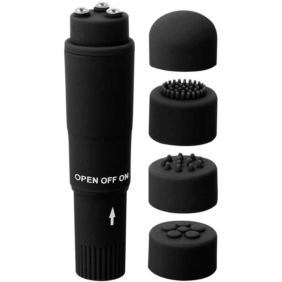 GLOSSY - KURT POCKET MASSAGER BLACK - Kink&Play
