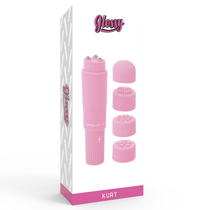 GLOSSY - KURT POCKET MASSAGER PINK - Kink&Play