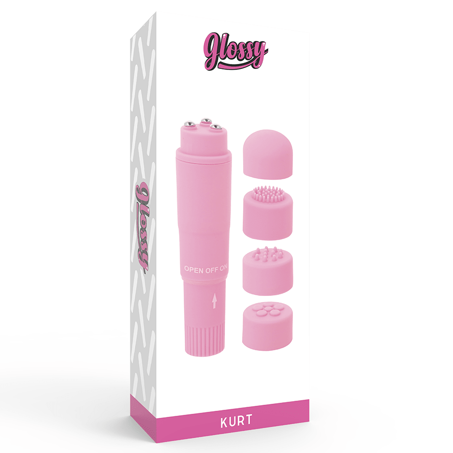 GLOSSY - KURT POCKET MASSAGER PINK - Kink&Play