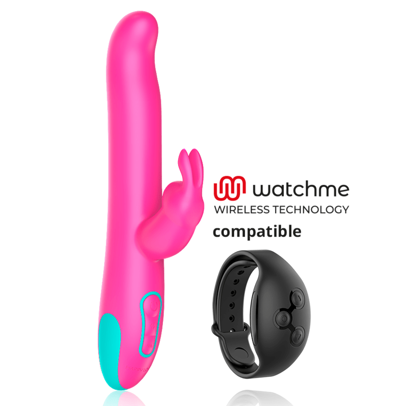 HAPPY LOKY - PLUTO RABBIT VIBRATOR & ROTATOR WATCHME WIRELESS TECHNOLOGY COMPATIBLE - Kink&Play