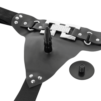 HARNESS ATTRACTION - DELUXE HARNESS WITH REALISTIC VIBRATION 18 CM - O - 4.5 CM - Kink&Play