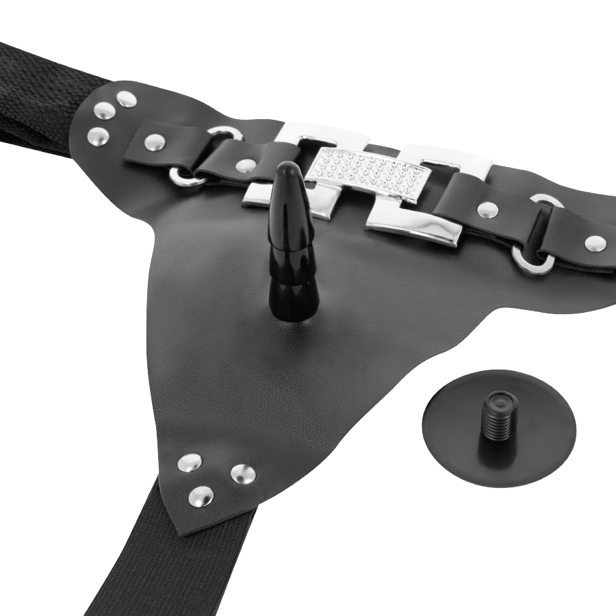 HARNESS ATTRACTION - DELUXE HARNESS WITH REALISTIC VIBRATION 18 CM - O - 4.5 CM - Kink&Play
