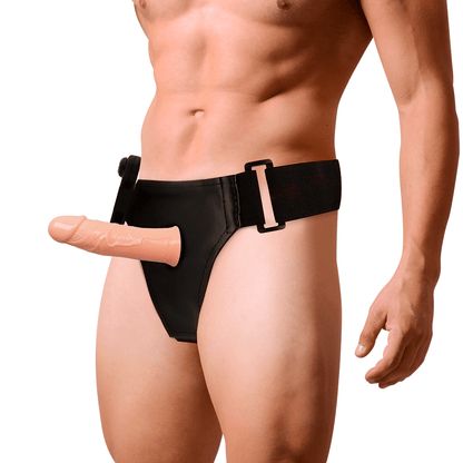 HARNESS ATTRACTION - GREGORY HOLLOW RNES WITH VIBRATOR 16.5 CM - O - 4.3 CM - Kink&Play