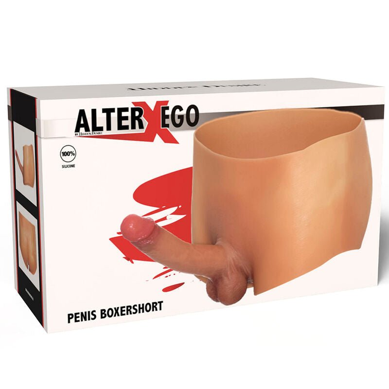 HIDDEN DESIRE - ALTER EGO BOXERSHOT WITH PENIS 18 CM SIZE S/M - Kink&Play