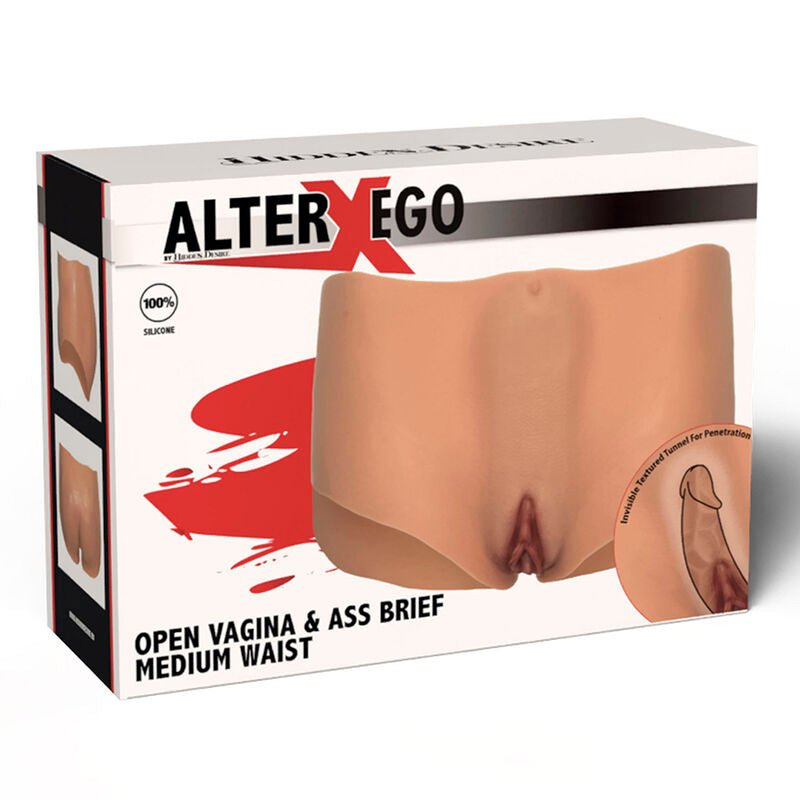 HIDDEN DESIRE - ALTER EGO OPEN VAGINA & ASS BRIEF MEDIUM WAIST FLESH - Kink&Play
