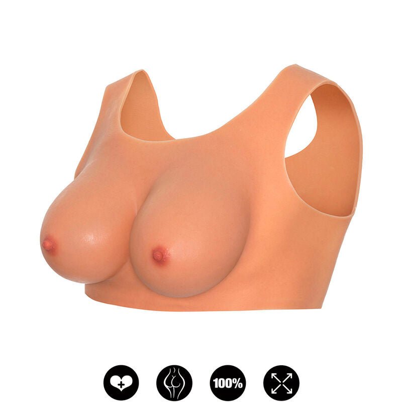 HIDDEN DESIRE - ALTER EGO WEARABLE BREAST TOP C - CUP FLESH - Kink&Play