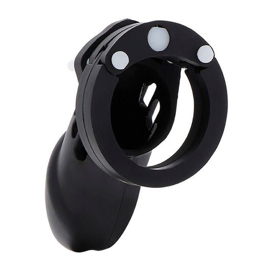 HIDDEN DESIRE - EXTREME CHASTITY COCK CAGE SILICONE SIZE L BLACK - Kink&Play