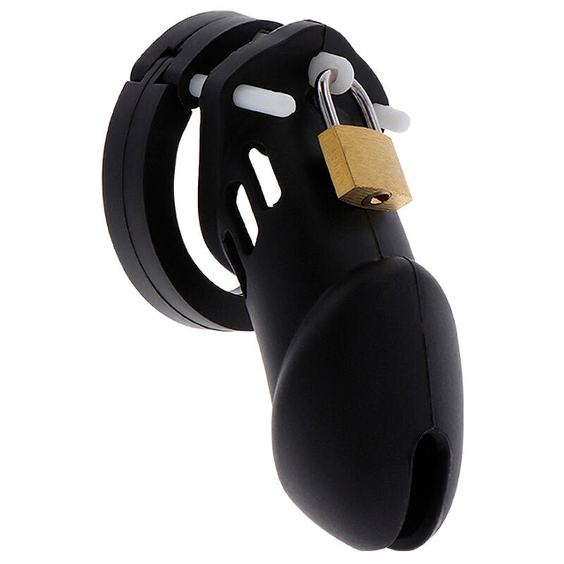 HIDDEN DESIRE - EXTREME CHASTITY COCK CAGE SILICONE SIZE L BLACK - Kink&Play