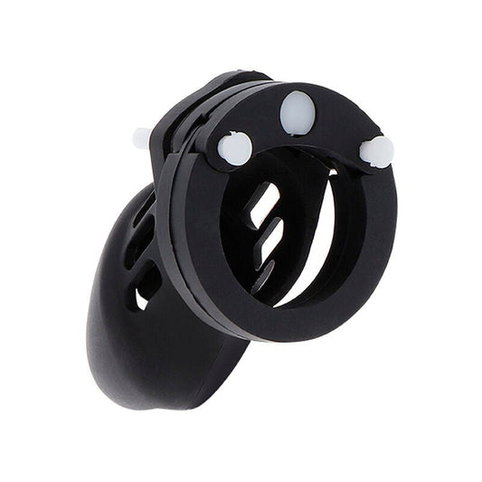 HIDDEN DESIRE - EXTREME CHASTITY COCK CAGE SILICONE SIZE S BLACK - Kink&Play