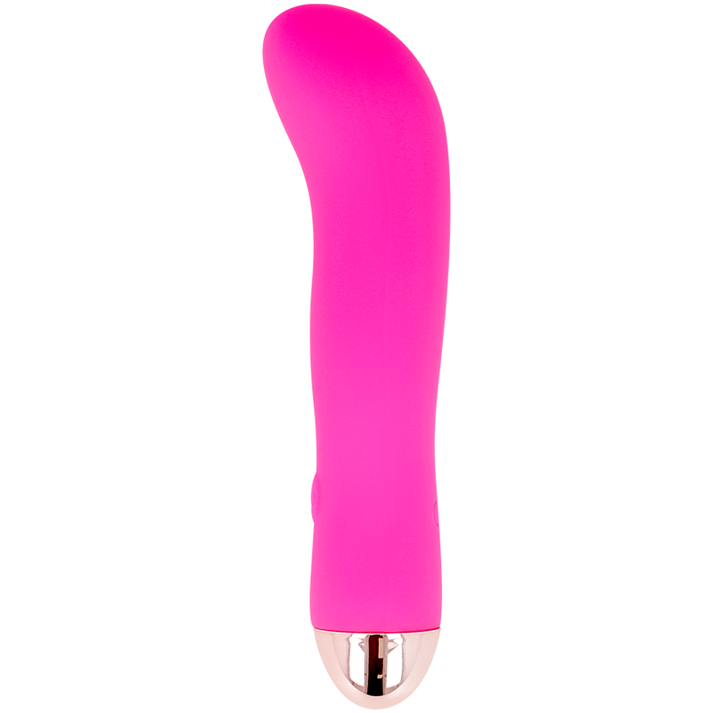 DOLCE VITA - UPPLADDNINGSBAR VIBRATOR TVÅ ROSA 7 HASTIGHETER