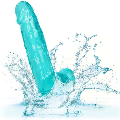 CALEXOTICS - STORLEK QUEEN DILDO BLÅ 15,3 CM