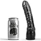 ALL BLACK - DILDO SVART REALISTISK 20 CM