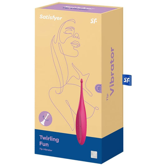 SATISFYER - VIBRATOR MED SNURRA ROSA