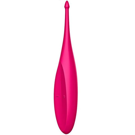 SATISFYER - VIBRATOR MED SNURRA ROSA
