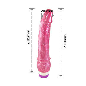 BAILE - REALISTISK RÖD VIBRATOR 23 CM