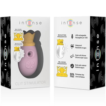 INTENSIV - KLITORISSTIMULATOR 10 SUG- OCH SLICKFUNKTIONER - ROSA