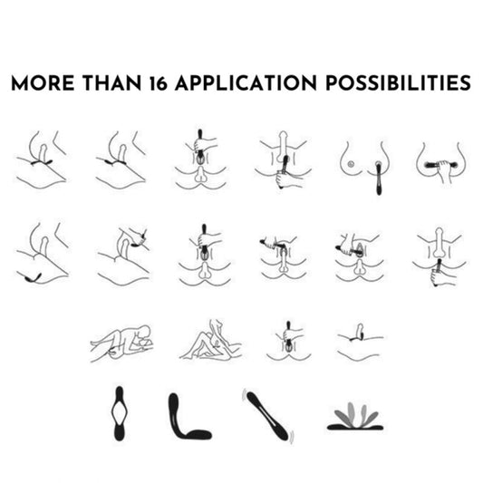 SATISFYER - ELASTIC JOY MULTIVIBRATOR RÖD