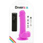 DIVERSIA - FLEXIBEL VIBRERANDE DILDO LILA 20,5 CM -O- 4,2 CM