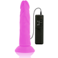 DIVERSIA - FLEXIBEL VIBRERANDE DILDO LILA 23 CM -O- 4,3 CM