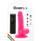 DIVERSIA - FLEXIBEL VIBRERANDE DILDO ROSA 17 CM -O- 3,3 CM