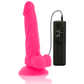 DIVERSIA - FLEXIBEL VIBRERANDE DILDO ROSA 18 CM -O- 4 CM