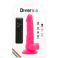 DIVERSIA - FLEXIBEL VIBRERANDE DILDO ROSA 18 CM -O- 4 CM