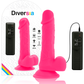 DIVERSIA - FLEXIBEL VIBRERANDE DILDO ROSA 20,5 CM -O- 4,2 CM