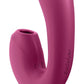 SATISFYER - SUNRAY STIMULATOR OCH VIBRATOR-APP RÖD