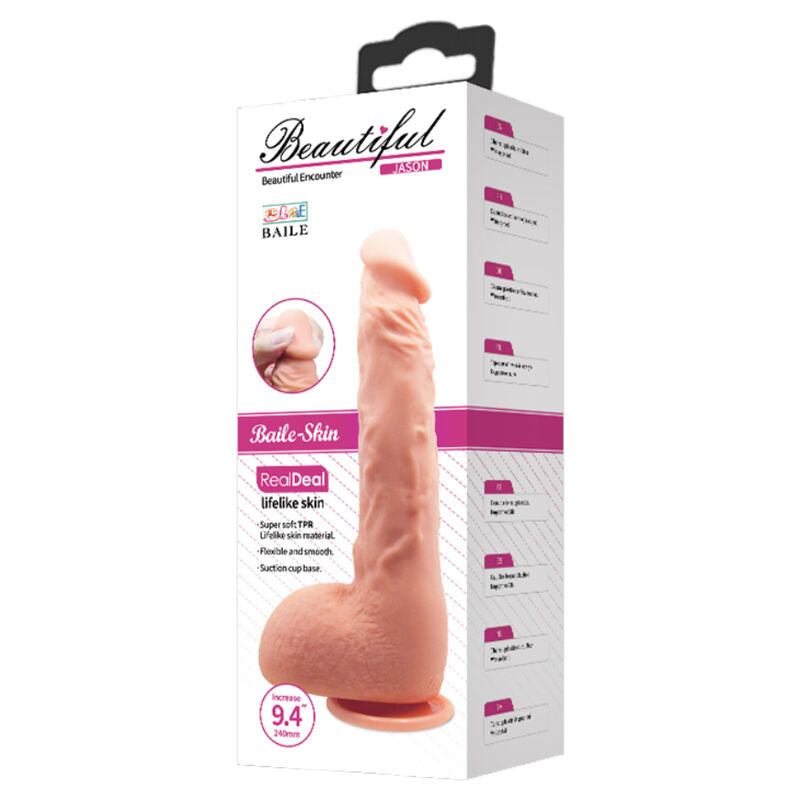 BAILE - REALISTISK DILDO JASON NATURAL 24 CM