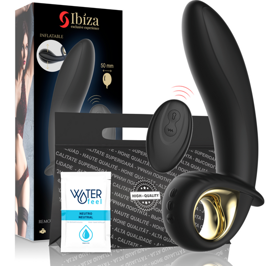 IBIZA - KRAFTFULL UPPOPPLÅSBAR ANAL/VAGINAL VIBRATOR MED FJÄRRKONTROLL