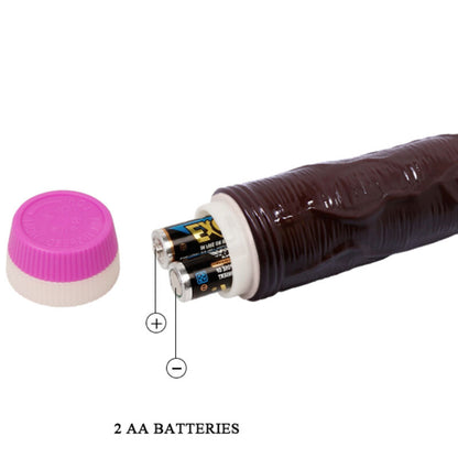 BAILE - WAVES OF PLEASURE VIBRATOR 23 CM BRUN