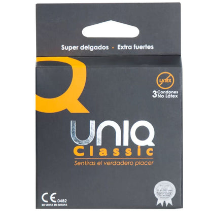 UNIQ - KLASSISKA LATEXFRIA KONDOMER 3 ENHETER