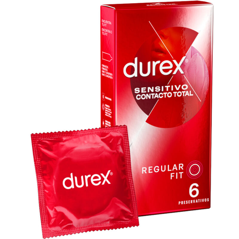 DUREX - SENSITIVE CONTACT TOTAL 6 UNITS - Kink&Play