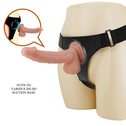 PRETTY LOVE – SELESTROSOR UNIVERSELL SELE MED DILDO KEVIN 19 CM NATURLIG