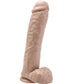GET REAL - DILDO 28 CM MED PUNGAR I HUDEN