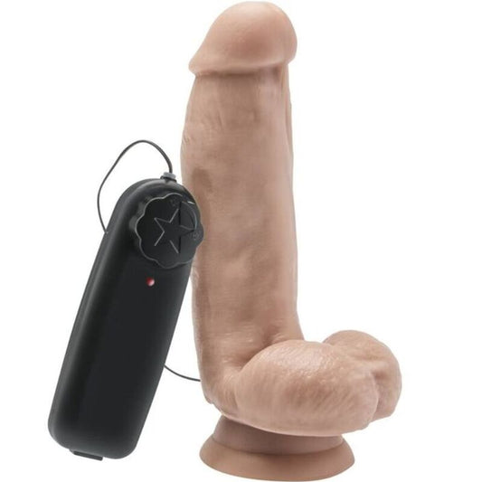 GET REAL - DILDO 12 CM MED BOLLAR VIBRATORSKIN