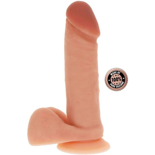 GET REAL - SILIKONDILDO 20,5 CM MED BOLLAR I HUD