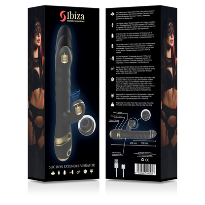 IBIZA - UPP & NER + VIBRATOR + KLITORISSUG