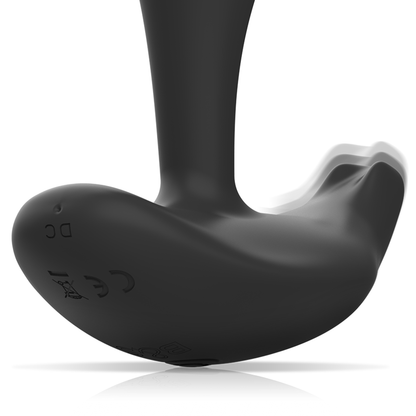 BLACK&SILVER - DWAYNE ANALPLUG SILIKON FJÄRRKONTROLL