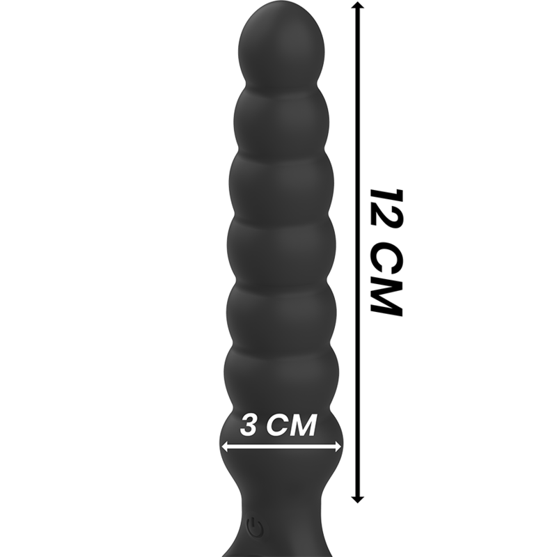 SVART&SILVER - BOB KRAFTFULL ANALDILATOR I SILIKON